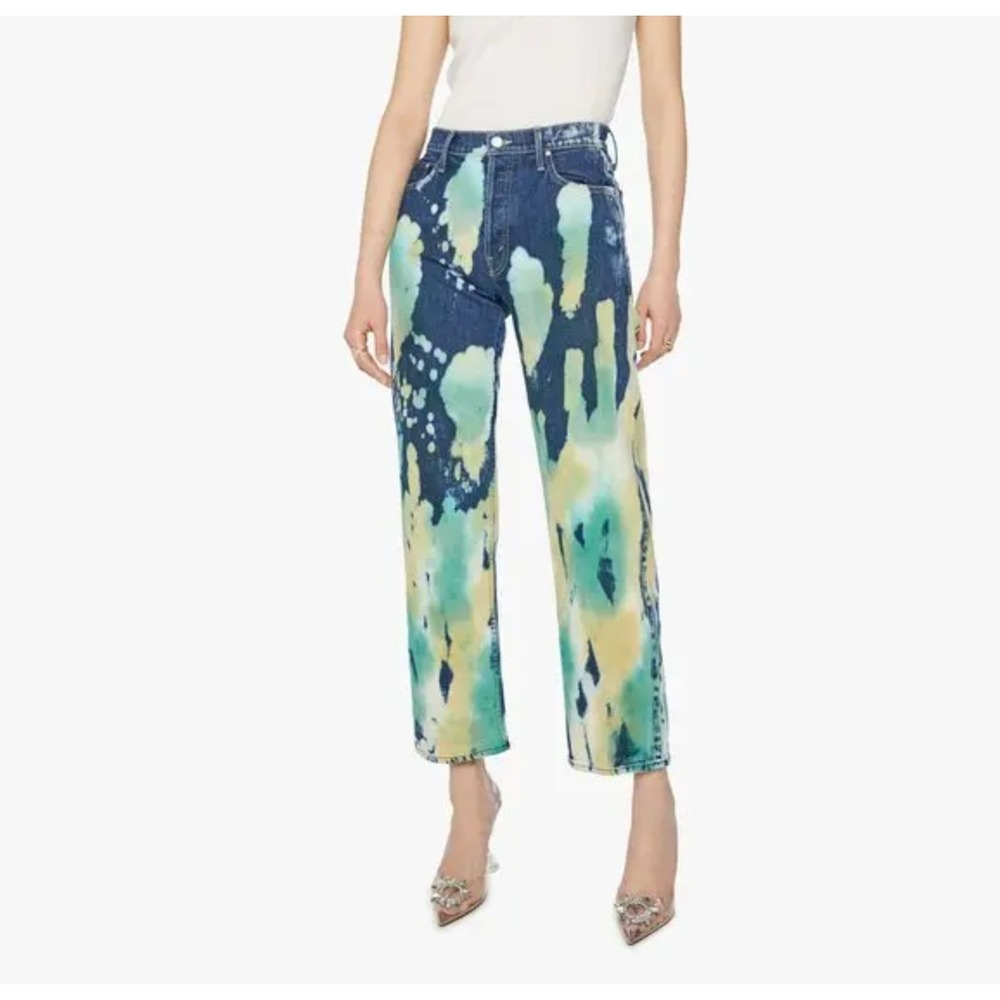 MOTHER SUPERIOR The Thrasher Flood Jeans in Lava Lamp Women 27 USA 90s-inspired
